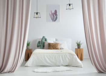 Mark Sikes genius way of separating rooms in an open floor plan