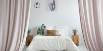 Mark Sikes genius way of separating rooms in an open floor plan